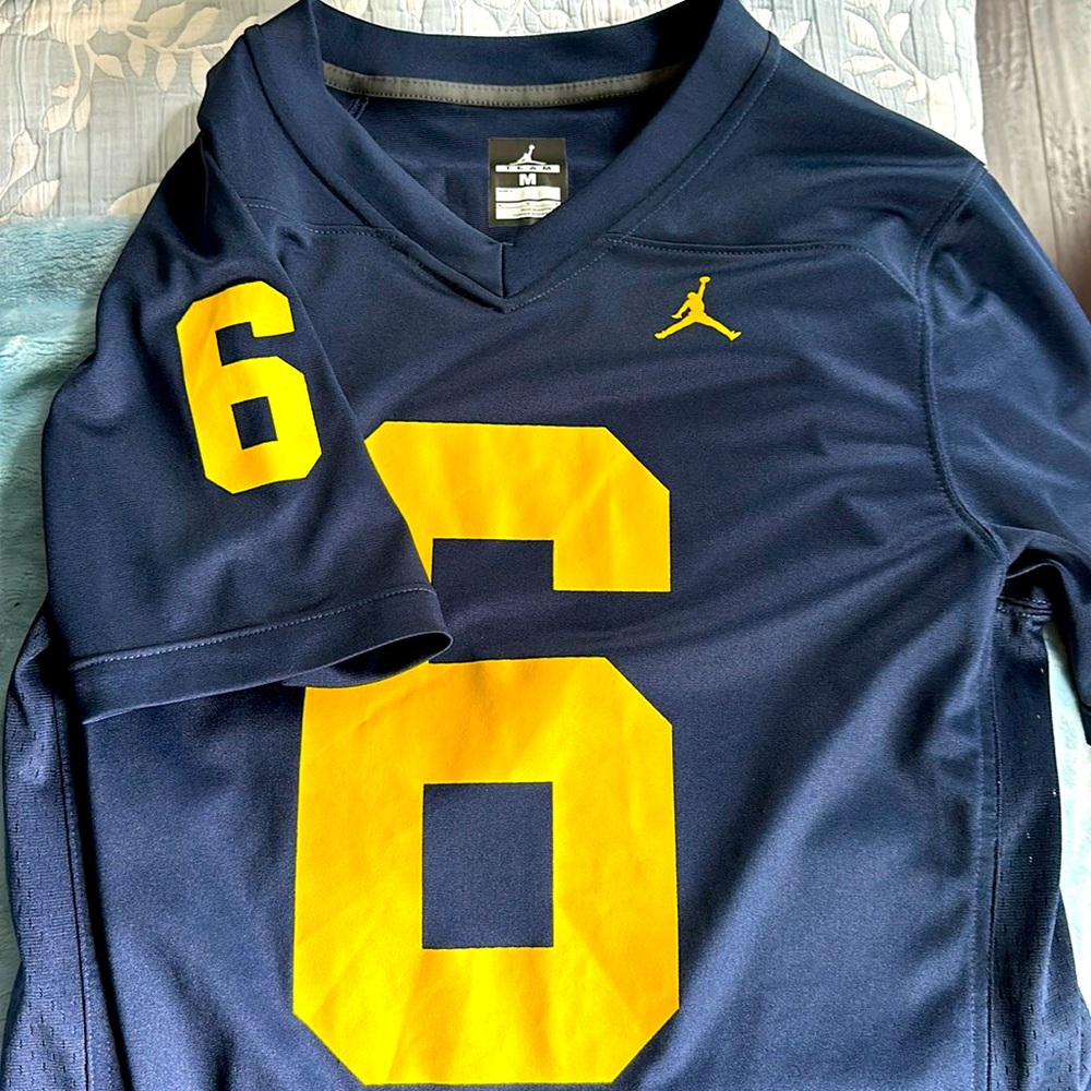 Authentic Michigan Medium Jordan Football Jersey